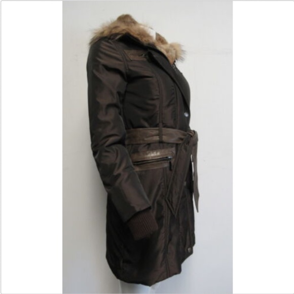 JAVIER SIMORRA brown coat sz 40/ 4 - Picture 2 of 8